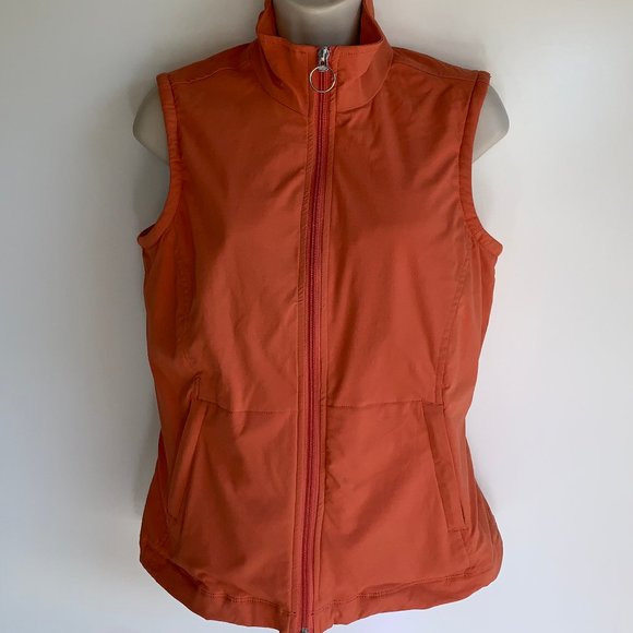 Lucy Jackets & Blazers - Lucy Travel Ready Vest Fleece Lined Size Medium Orange